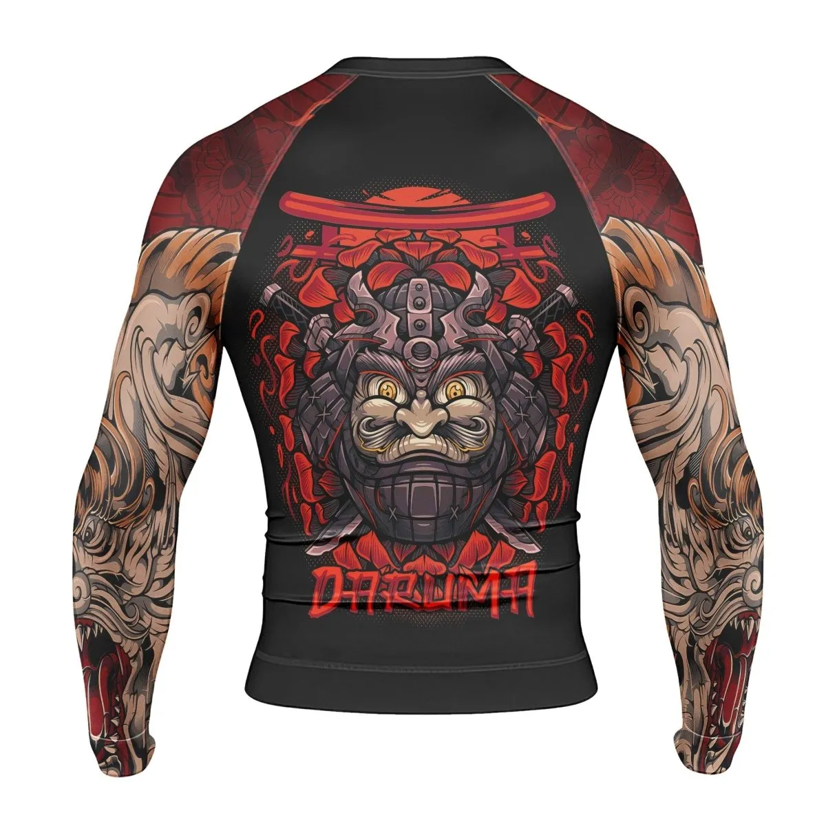 Japanese Daruma Long Sleeve Rash Guard