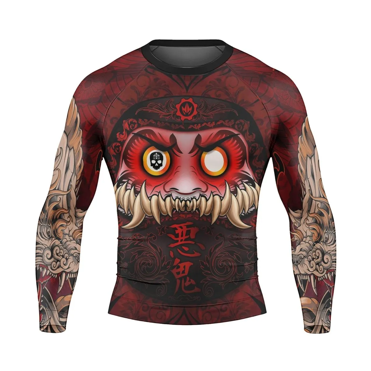 Japanese Daruma Long Sleeve Rash Guard