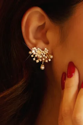 Karena Embellished Earring - Gold