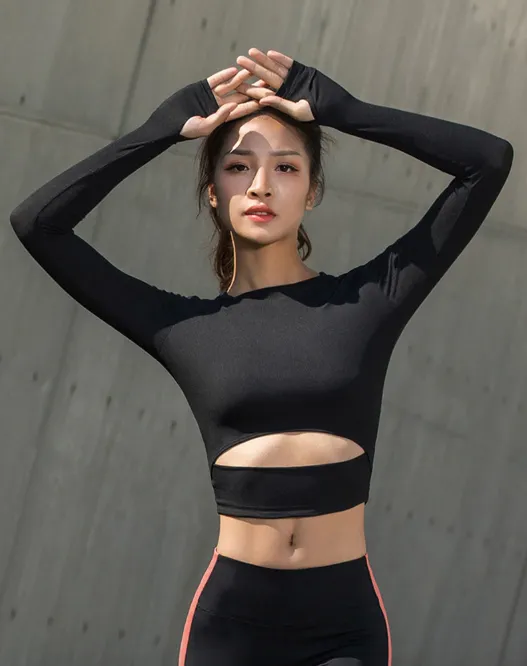 Keyhole Long Sleeve Top