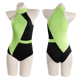 Kim Possible Shego Cosplay Costume Adult Swimwear Outfits Halloween Carnival Suit