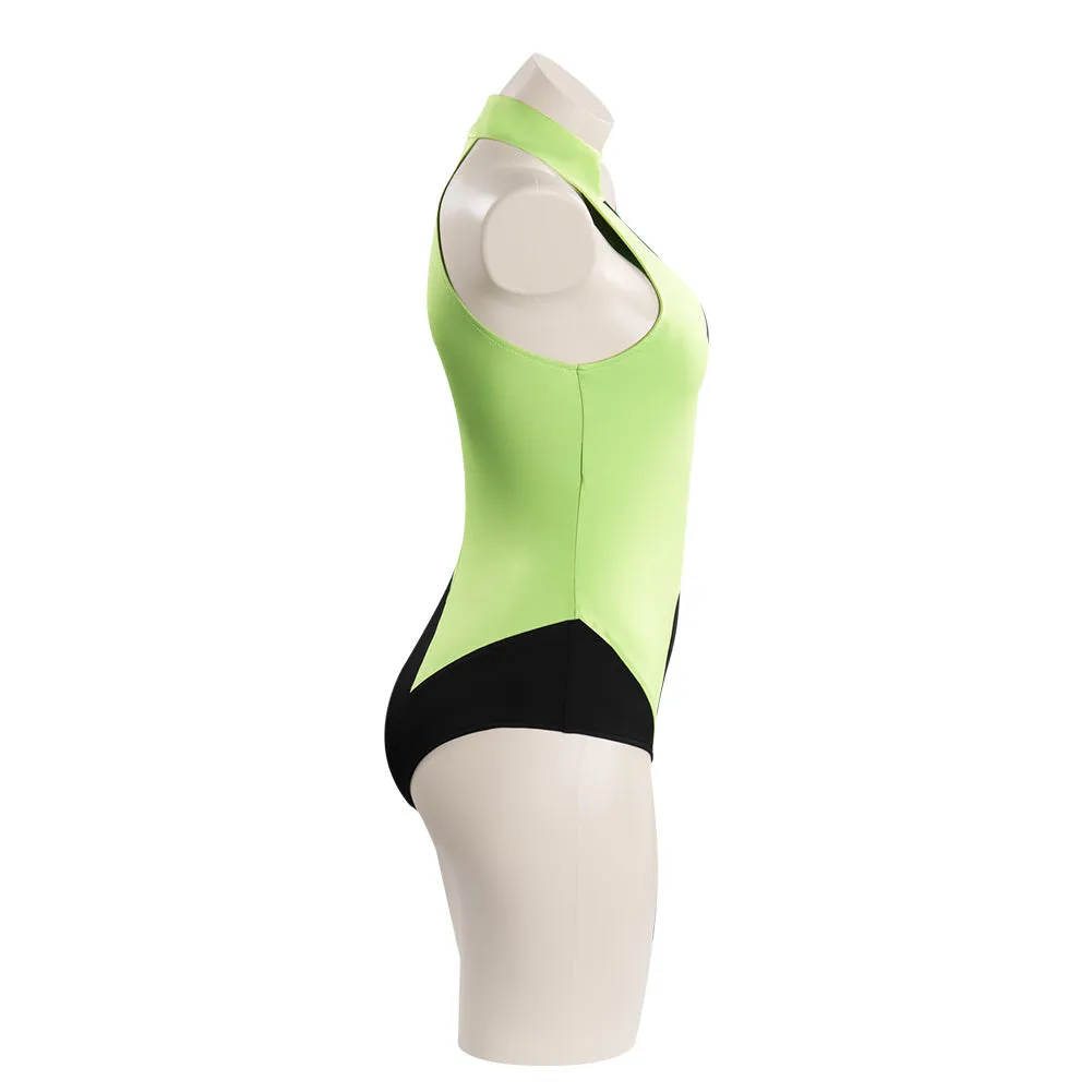 Kim Possible Shego Cosplay Costume Adult Swimwear Outfits Halloween Carnival Suit