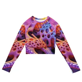 Long-Sleeve Crop Top Looking Inwards