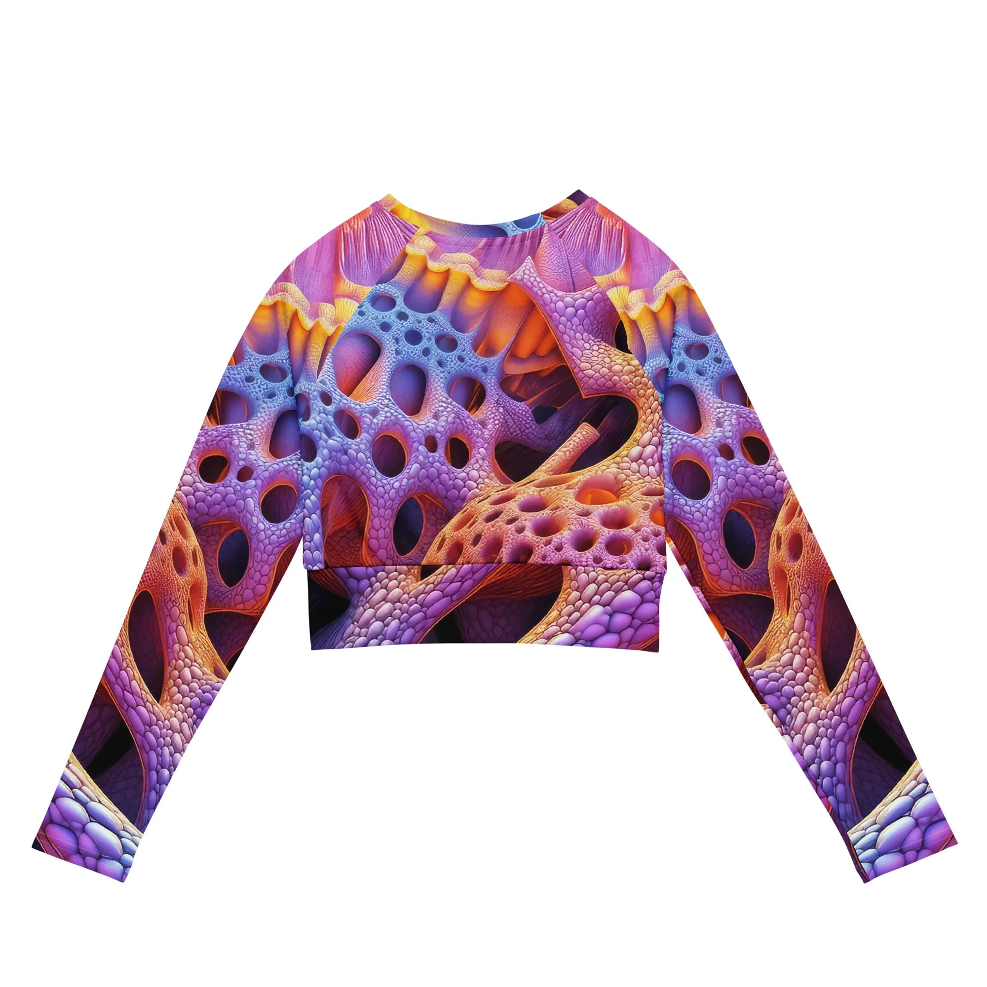 Long-Sleeve Crop Top Looking Inwards