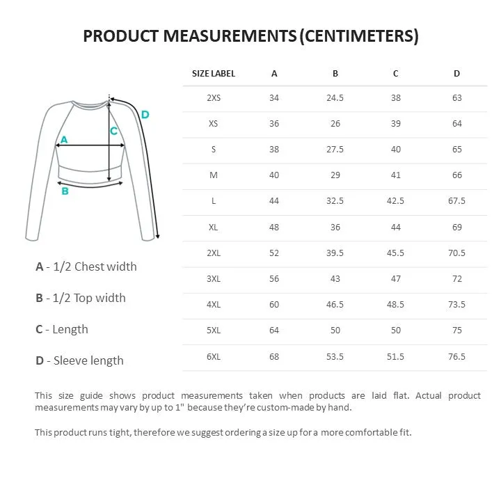 Long-Sleeve Crop Top Looking Inwards