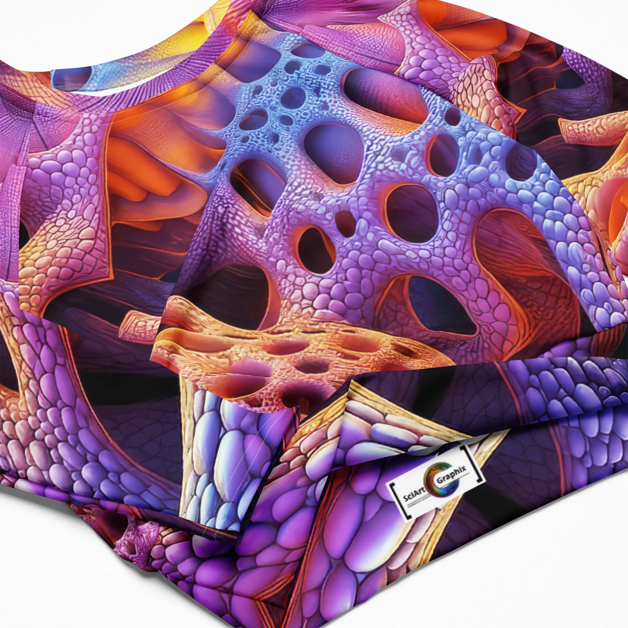 Long-Sleeve Crop Top Looking Inwards