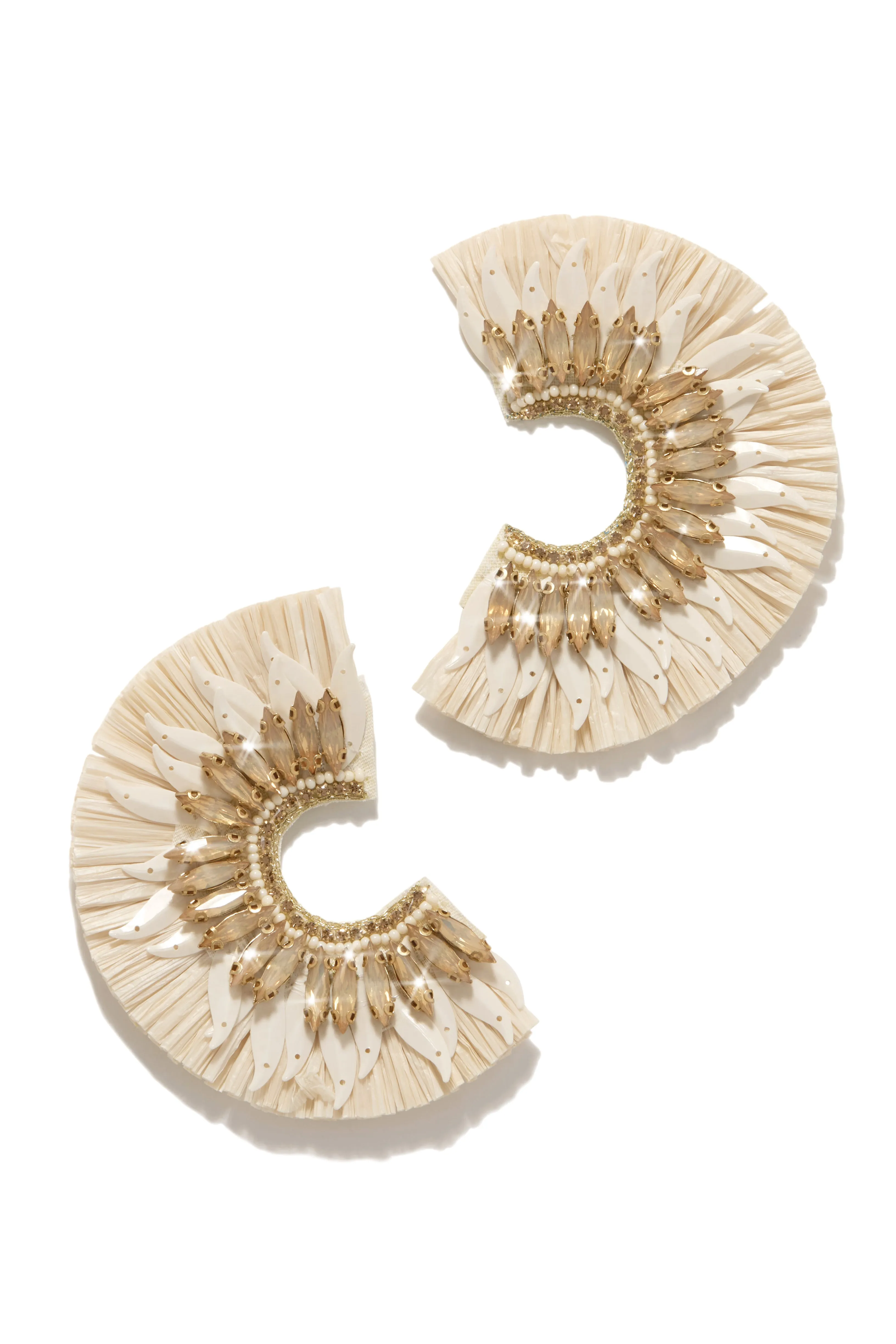 Maldives Muse Statement Hoop Earring - Black
