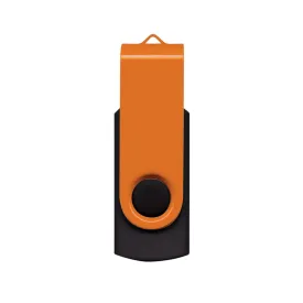 Merchology Orange/Black Helix 16GB Flash Drive