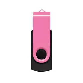Merchology Pink/Black Helix 16GB Flash Drive