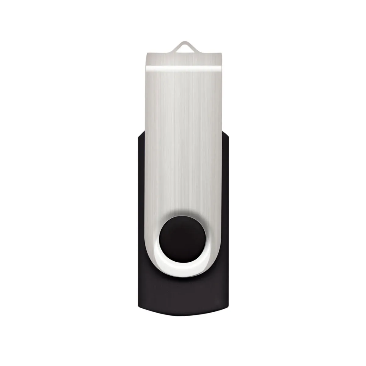 Merchology Silver/Black Helix 16GB Flash Drive