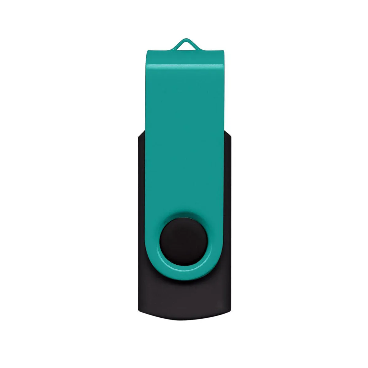 Merchology Teal/Black Helix 16GB Flash Drive