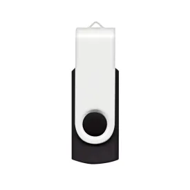 Merchology White/Black Helix 16GB Flash Drive