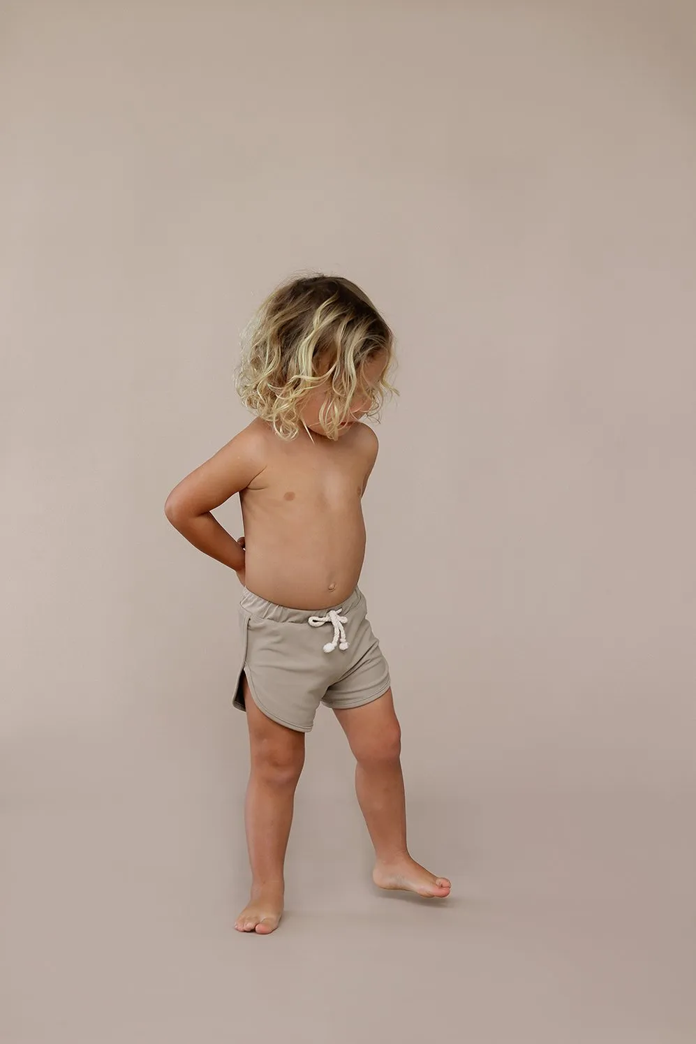 Mesa Kids Swim Trunks - Sand