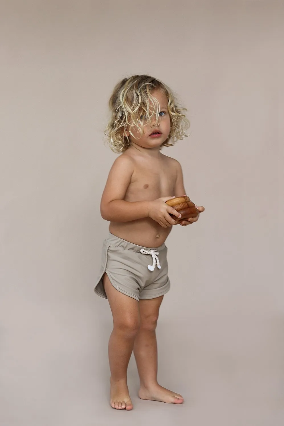 Mesa Kids Swim Trunks - Sand