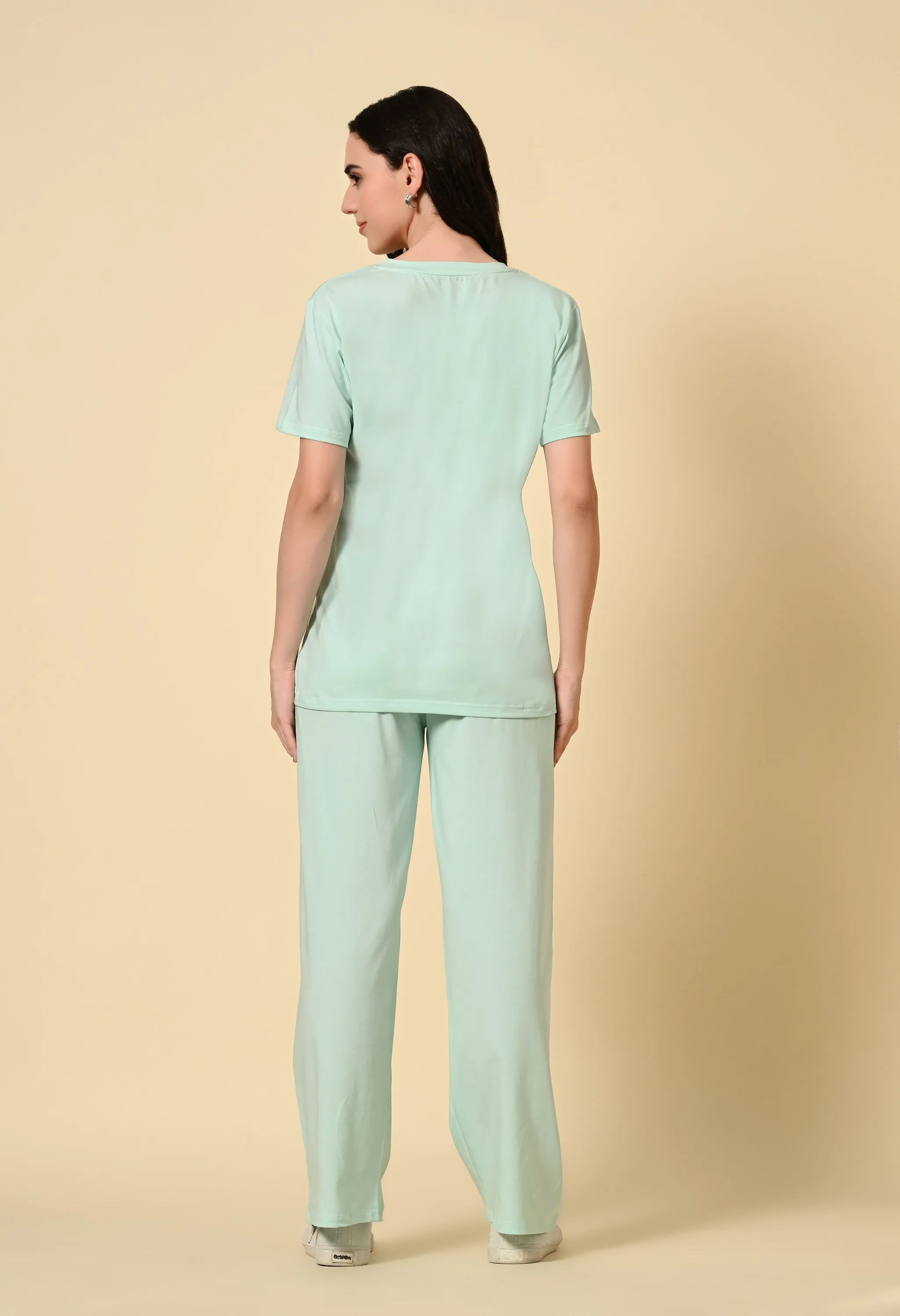Mist Green lounge wear Co-ord set