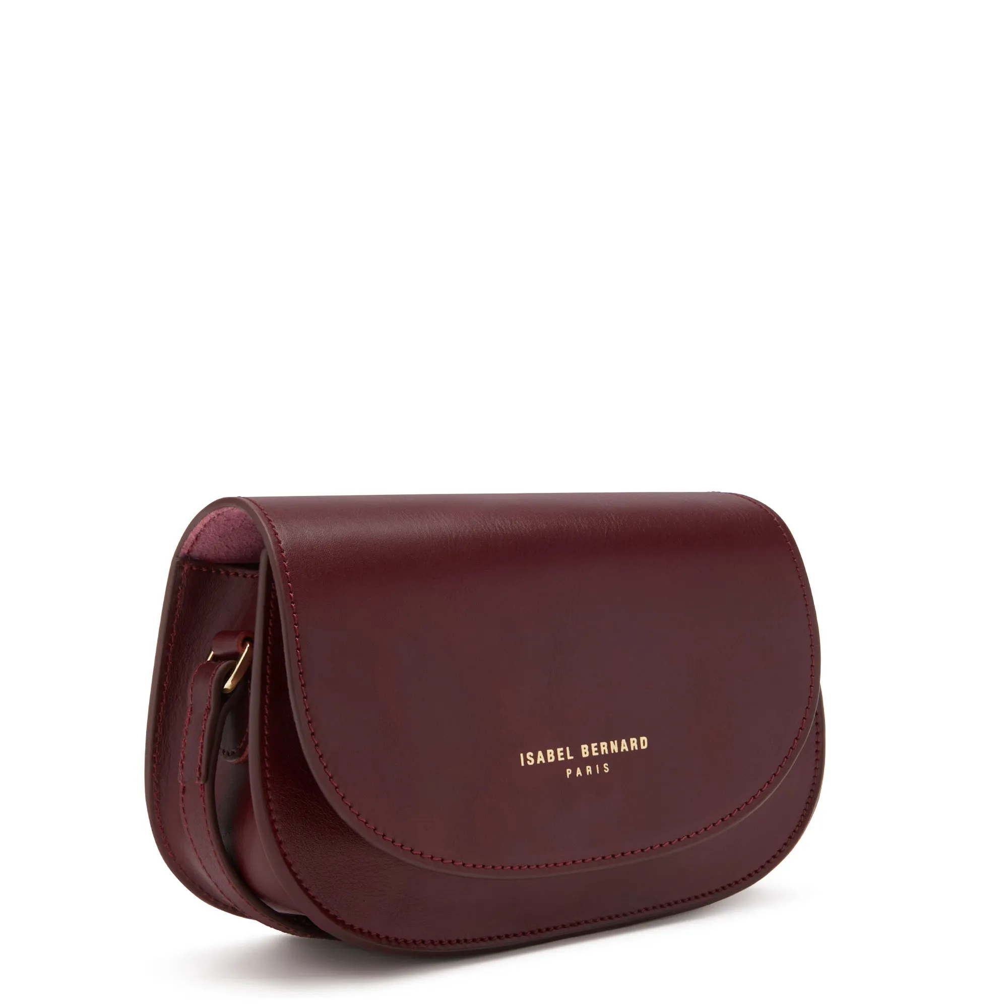 Montmartre Manon bordeaux red vegetable tanned leather crossbody bag
