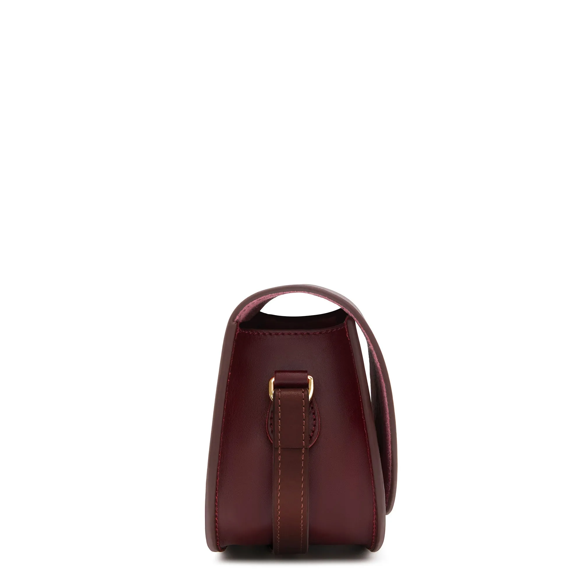 Montmartre Manon bordeaux red vegetable tanned leather crossbody bag