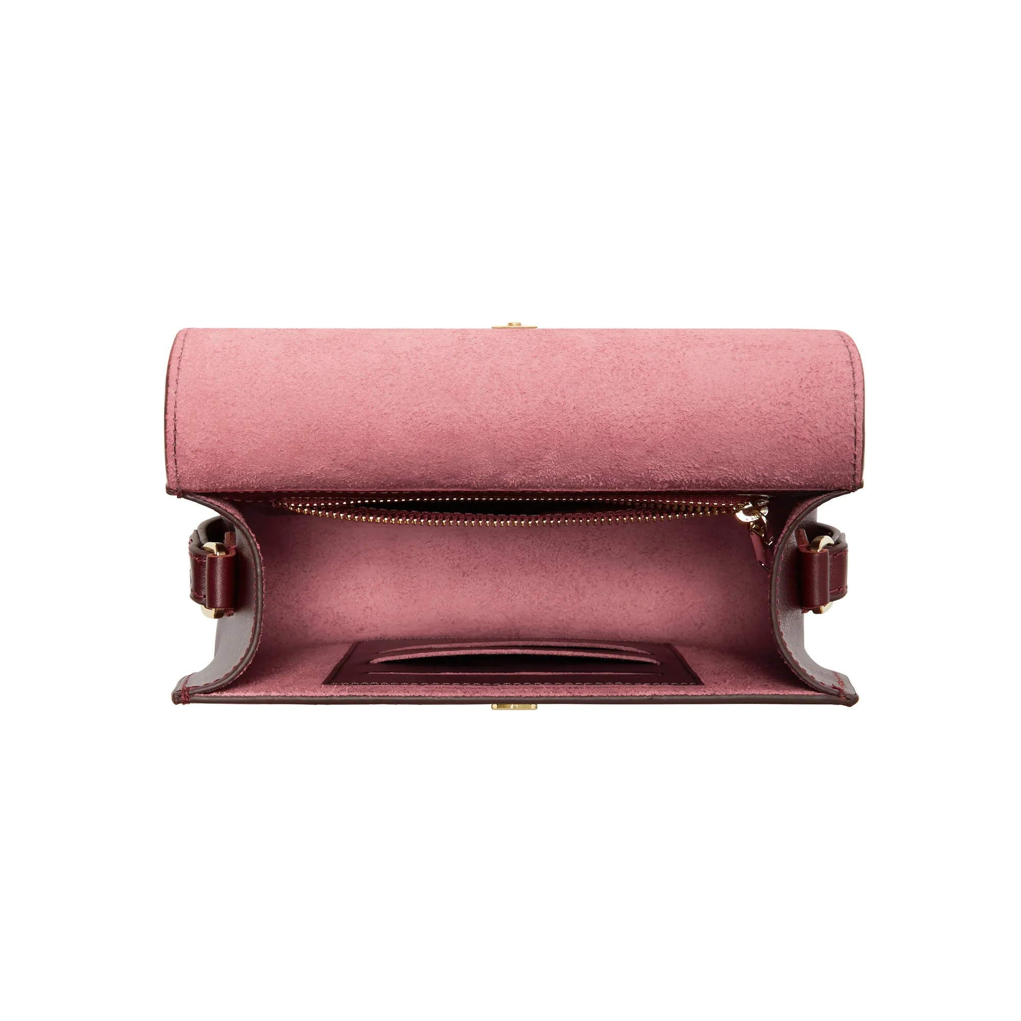 Montmartre Manon bordeaux red vegetable tanned leather crossbody bag