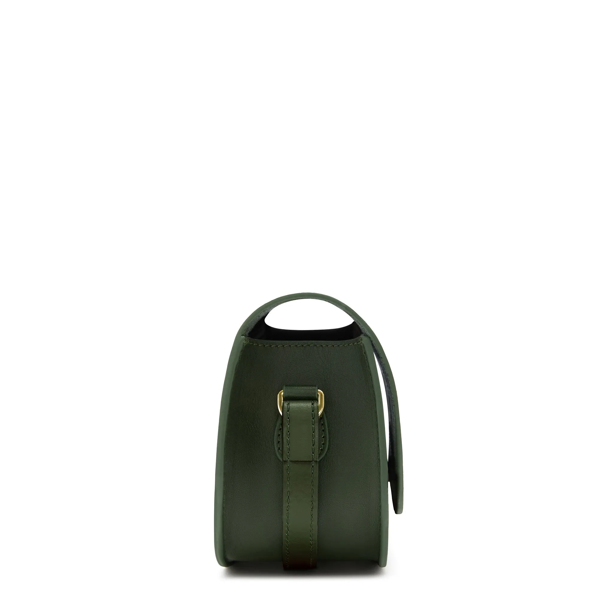 Montmartre Manon green vegetable tanned leather crossbody bag