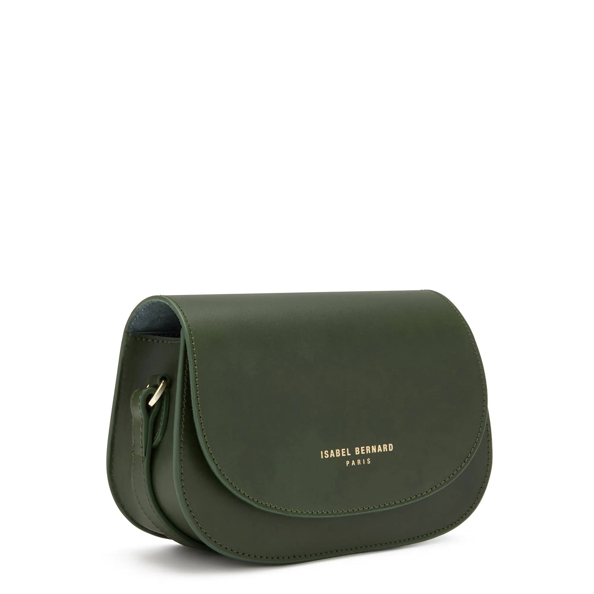 Montmartre Manon green vegetable tanned leather crossbody bag