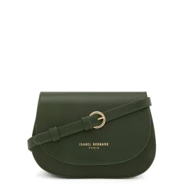 Montmartre Manon green vegetable tanned leather crossbody bag