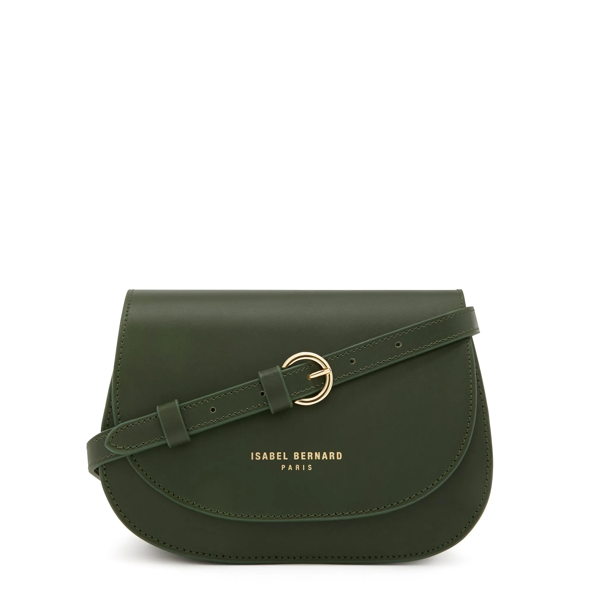 Montmartre Manon green vegetable tanned leather crossbody bag