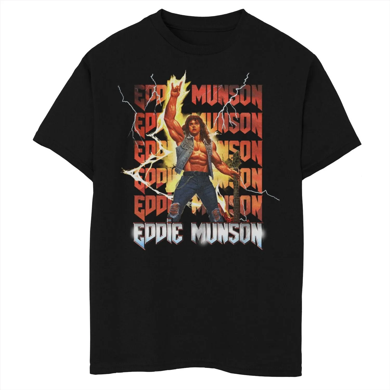 Netflix Stranger Things Eddie Munson T-Shirt for Boys 8-20 Licensed Character
