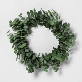 New - 24" Faux Eucalyptus Wreath - Hearth & Hand with Magnolia