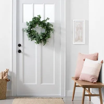 New - 24" Faux Eucalyptus Wreath - Hearth & Hand with Magnolia
