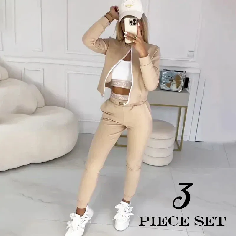 New Years Hot Sales - 70% OFFWomen's 3-Piece Zip-Up Tracksuits