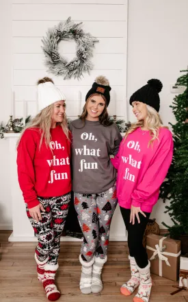 Oh What Fun Crewneck Sweatshirt**