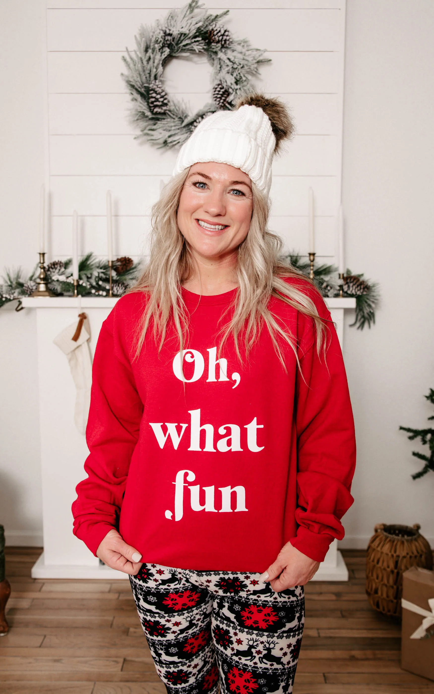 Oh What Fun Crewneck Sweatshirt**
