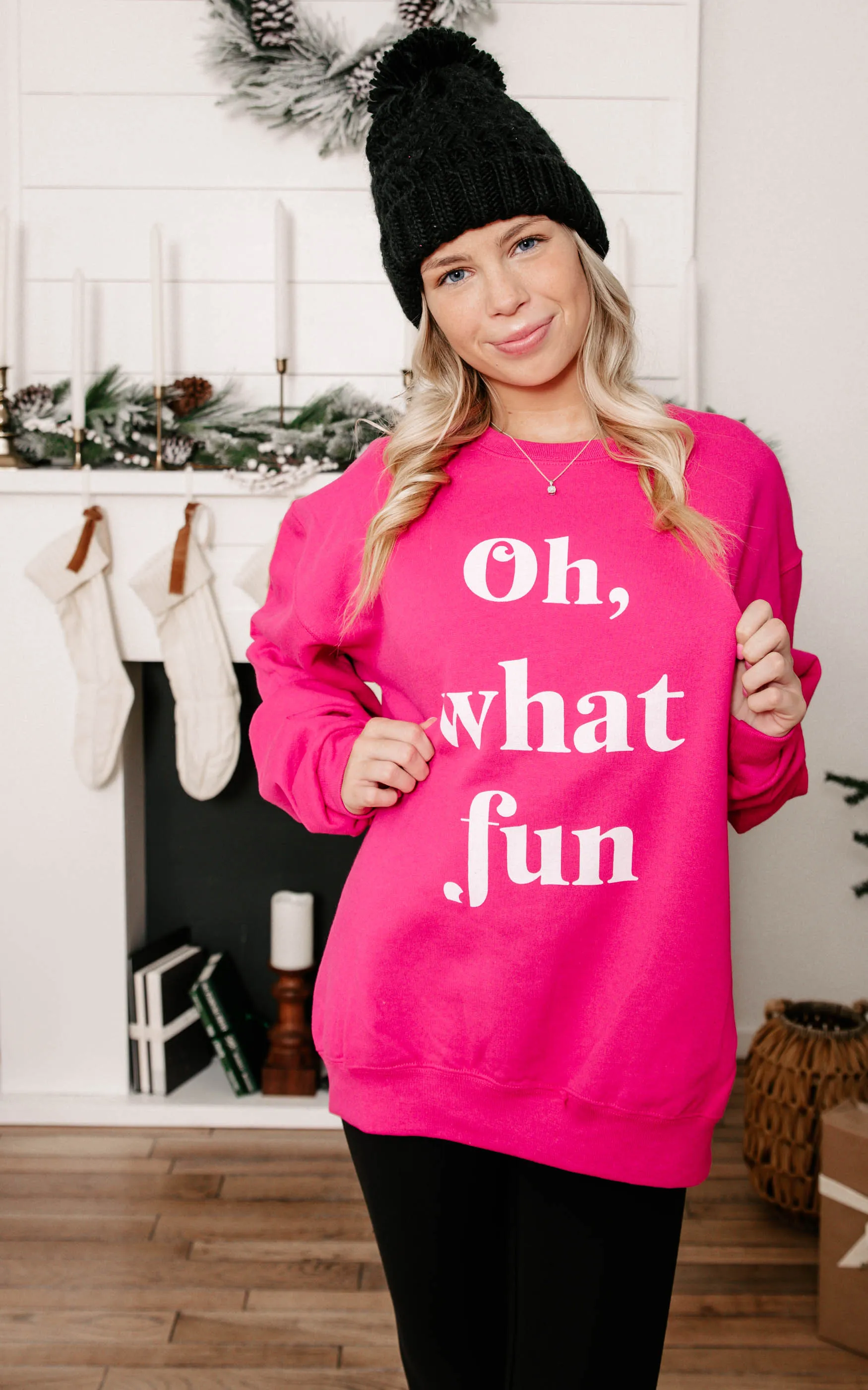 Oh What Fun Crewneck Sweatshirt**