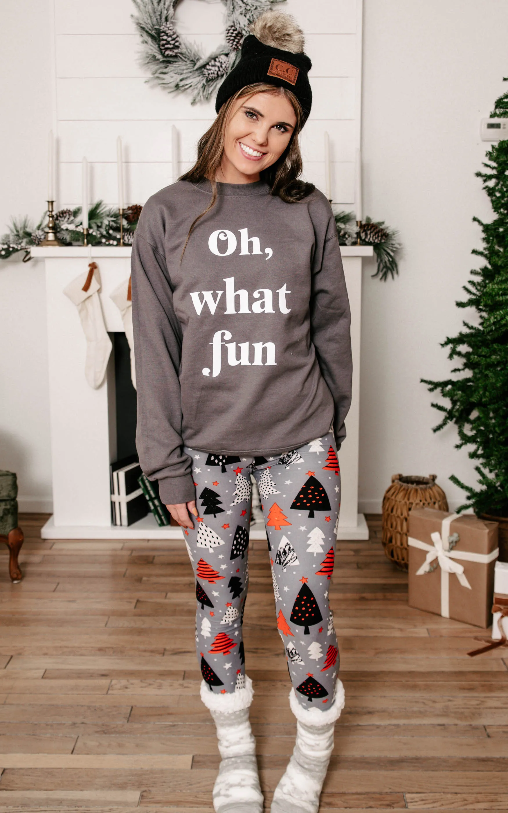Oh What Fun Crewneck Sweatshirt**