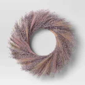 Open Box - Spring Grass Preserved Wreath Lavender - Threshold
