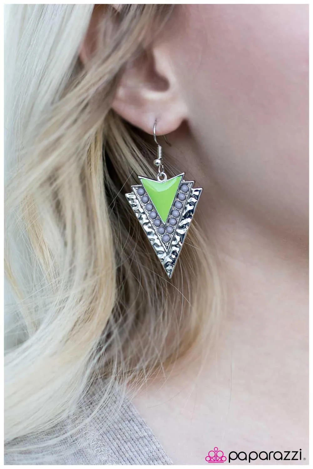 Open Door Jewelry - Breakout Artist - Green Earrings - Paparazzi Accessories
