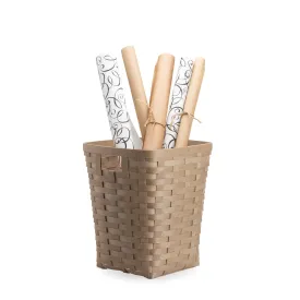 Pale Grey Flare Waste Basket