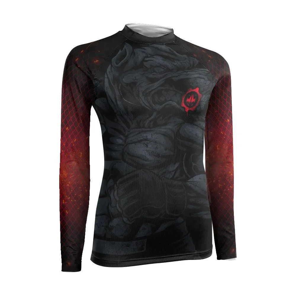 Pitbull Women's Long Sleeve Rash Guard