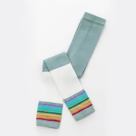 Rainbow Striped Colorblock Leggings