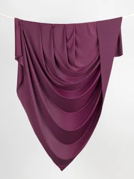 Recycled Nylon Spandex Swimwear Fabric - Aubergine - Swatch