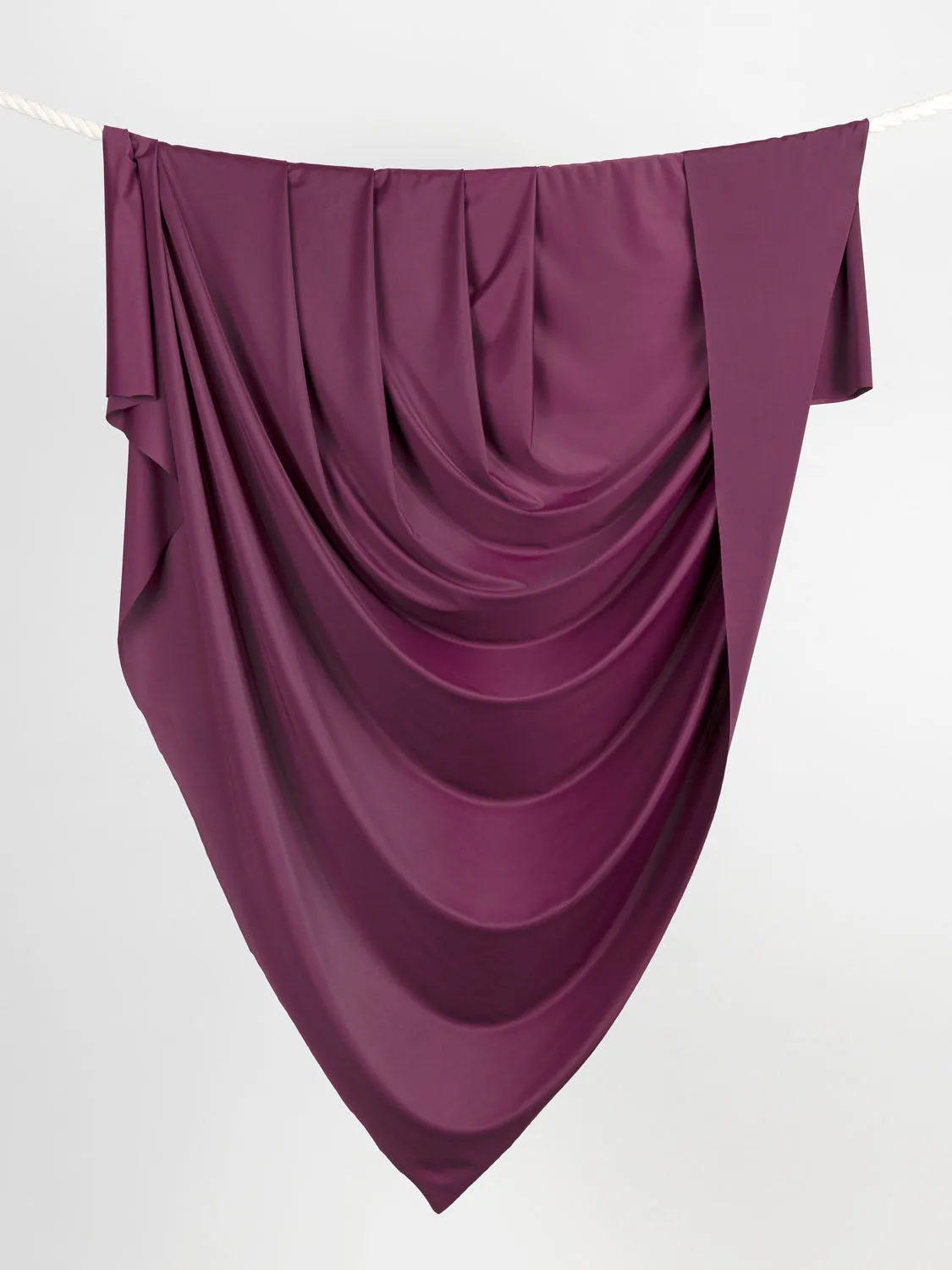 Recycled Nylon Spandex Swimwear Fabric - Aubergine