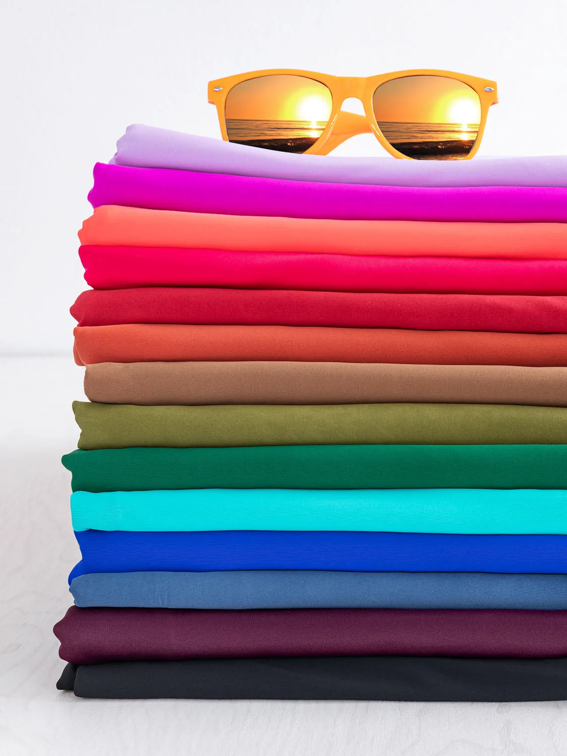 Recycled Nylon Spandex Swimwear Fabric - Aubergine