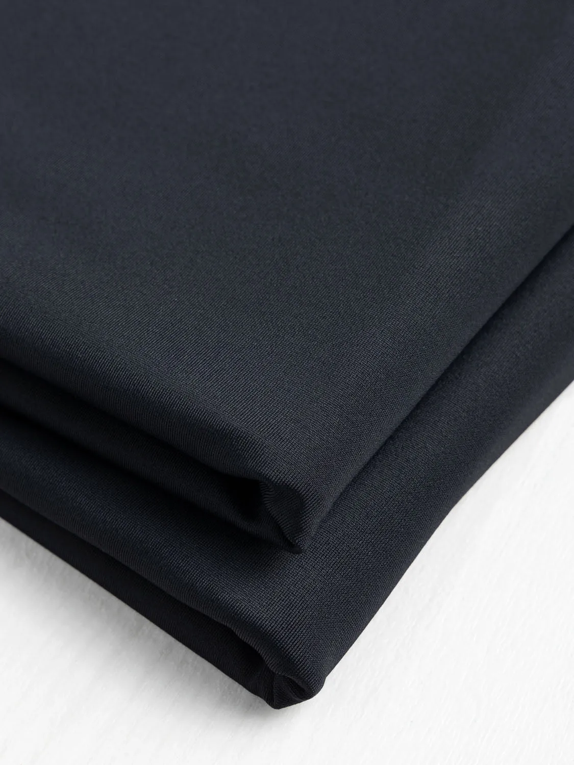 Recycled Nylon Spandex Swimwear Fabric - Black - Swatch