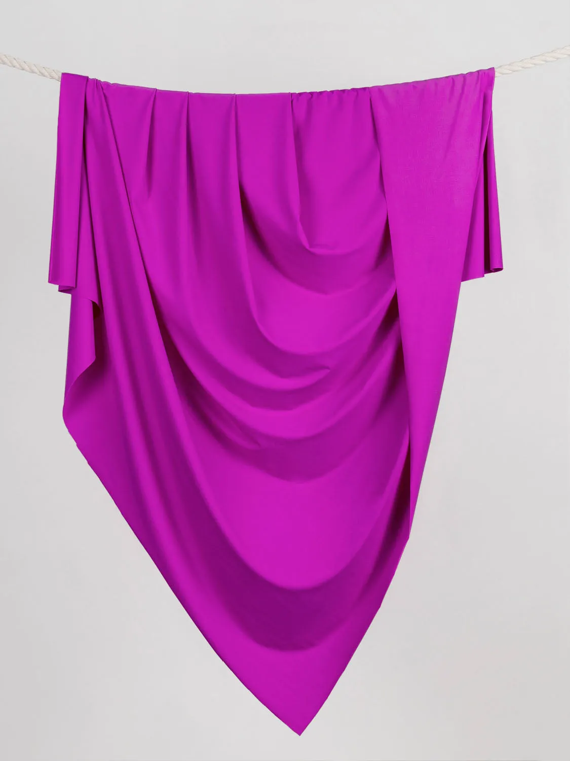 Recycled Nylon Spandex Swimwear Fabric - Magenta - Swatch