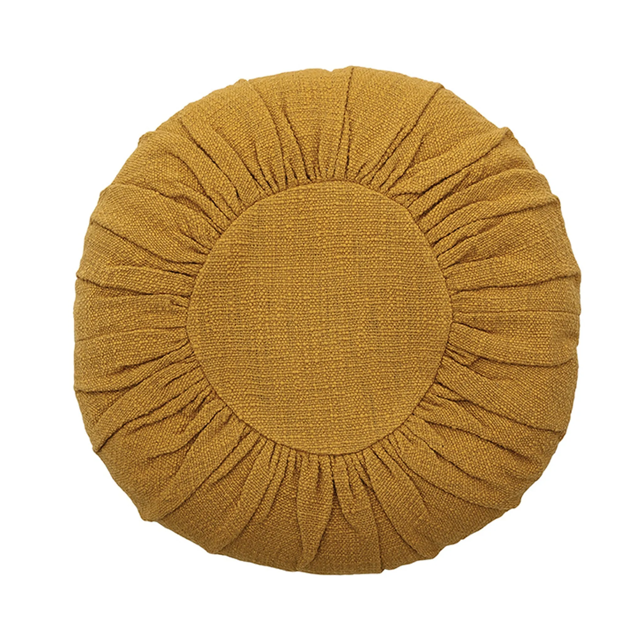 Round Mustard Pillow