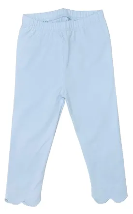 Scalloped Light Blue Leggings