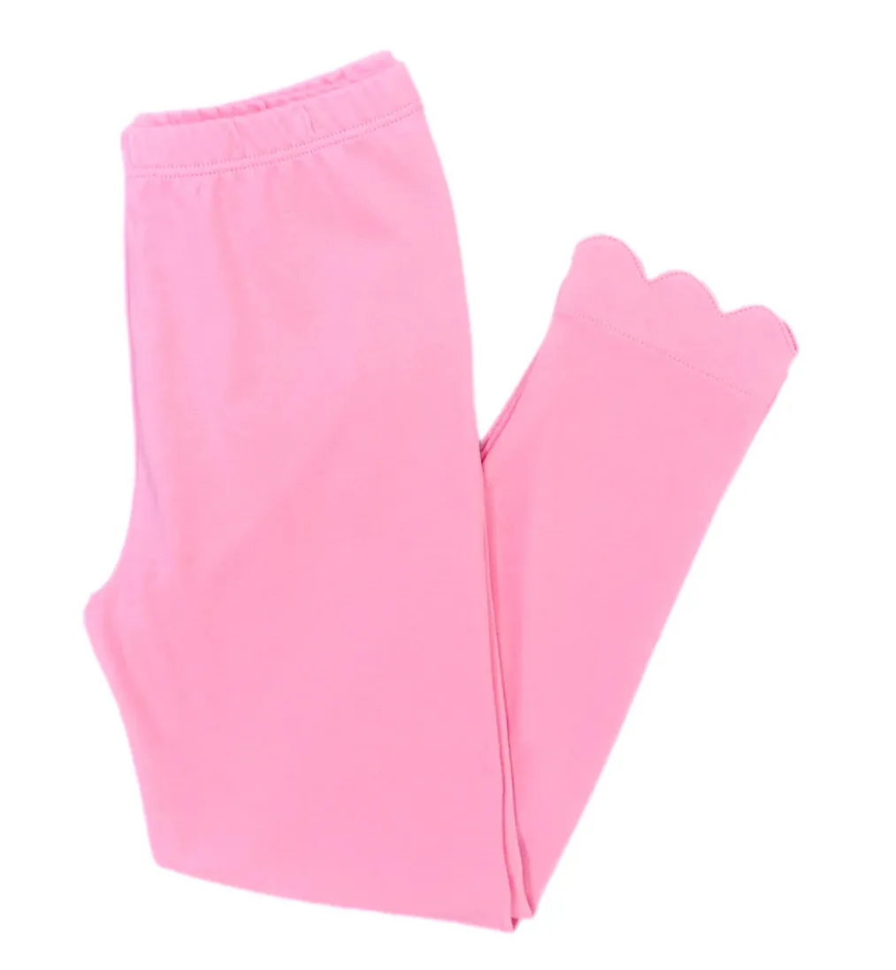 Scalloped Pink Leggings