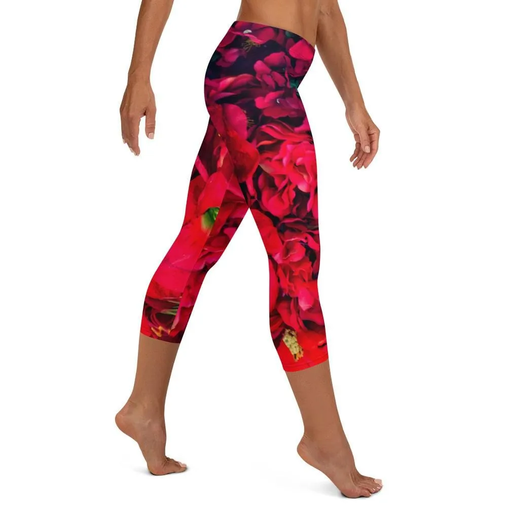 Scarlet Gardens ~ Capri Leggings