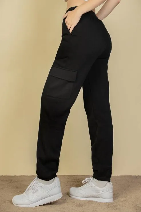 Side Pocket Drawstring Waist Sweatpants