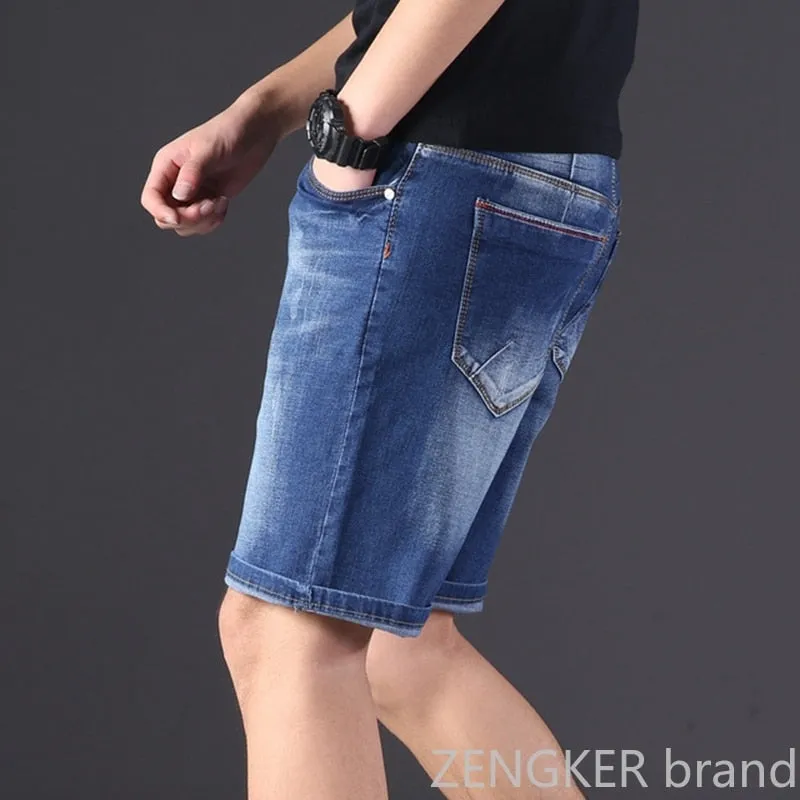 Stretchy Denim Shorts
